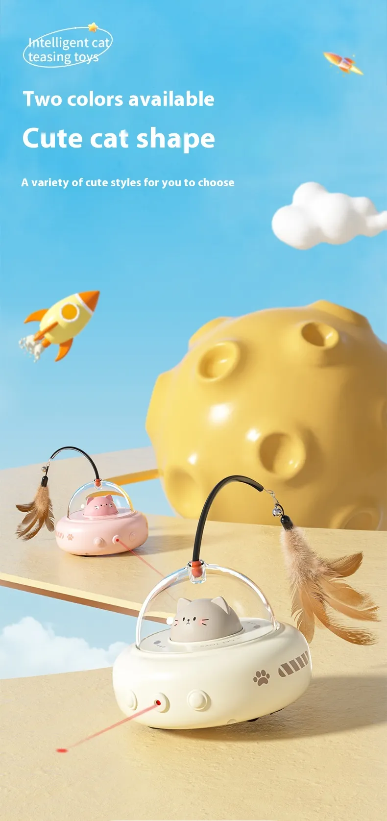 FelineFun™ — Spinning UFO Cat Play Toy - Image-5
